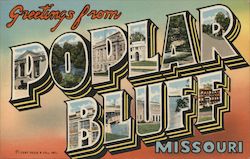 Greetings from Poplar Bluff Postcard