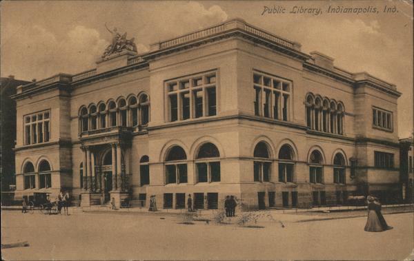 Public Library Indianapolis In Postcard