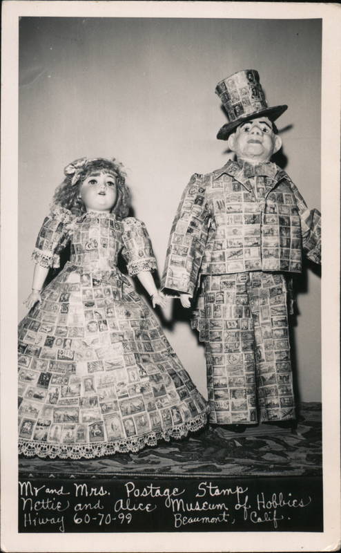 Mr Mrs Postage Stamp Nettie And Alice Museum Of Hobbies Beaumont