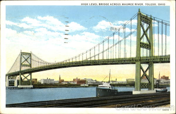 High Level Bridge Across Maumee River Toledo, OH