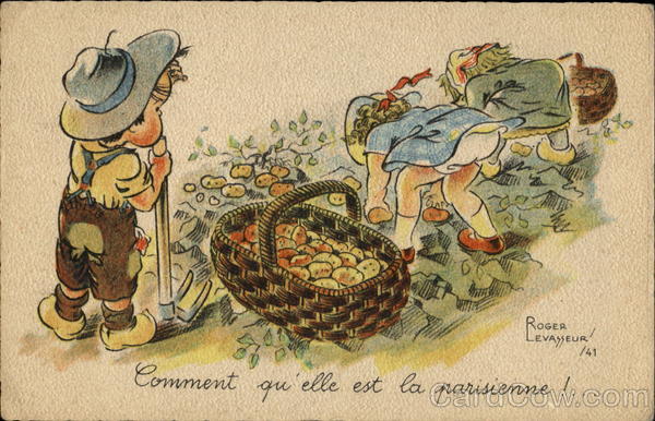 Children Farming Potatoes Roger Levasseur