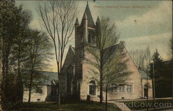 Chapel, Allegheny College, Meadville, PA | FamilyOldPhotos 