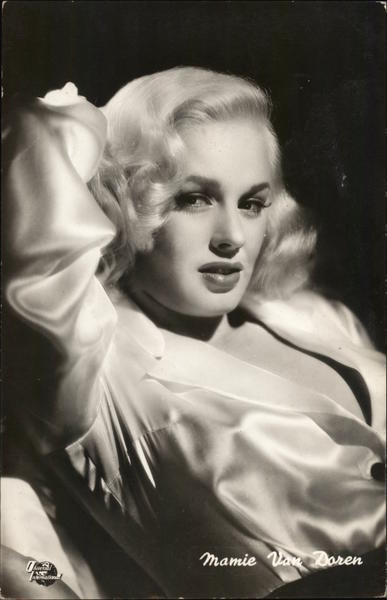 Mamie Van Doren Actresses Postcard