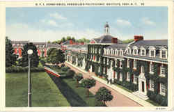 R.P.I Dormitories Postcard