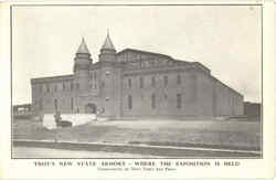 Troy's New State Armory New York Postcard Postcard