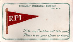 RPI Pennant Postcard