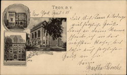 Alumni Building, Music Hall, YWCA Postcard