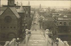 Troy, from Broadway approach of R.P.I. Postcard