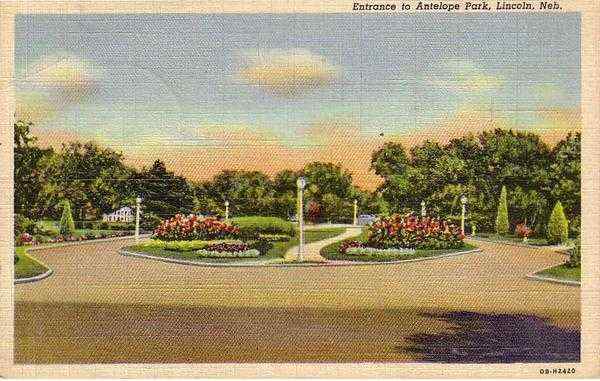 Entrance to Antelope Park Lincoln Nebraska