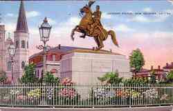 Jackson Statue Postcard