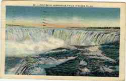 Center of Horseshoe Falls, Niagra Falls Niagara Falls, NY Postcard Postcard