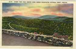 Sunset View from Reddish Knob George Washington Forest Postcard