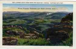 Looking South from White Top Mountain Postcard