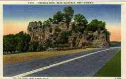 Pinnacle Rock Bluefield, VA Postcard Postcard