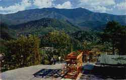 Mt. LeConte And Gatlinburg, Crockett Mountain Postcard