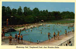 Swimming Pool, Tanglewood Park Postcard