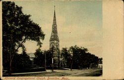 Harvard Congregational Church Brookline, MA Postcard Postcard