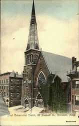 First Universalist Church, 62 Pleasant St. Postcard