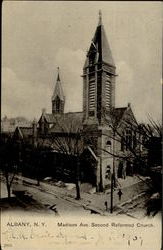 Madison Ave. Second Reformed Church Albany, NY Postcard Postcard