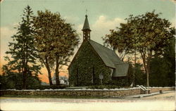 All Saints Episcopal Church And The Home Of W. M. Law Briarcliff Manor, NY Postcard Postcard