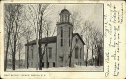 First Baptist Church Postcard