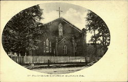 St. Aloysius Church Summit, PA Postcard Postcard