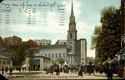 Park Street Church And Subway, Tremont Street Boston, MA Postcard Postcard