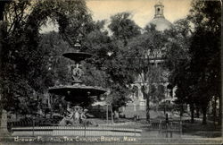 Brewer Fountain, The Common Postcard