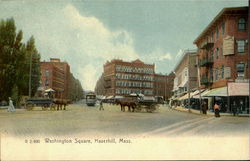 Washington Square Haverhill, MA Postcard Postcard