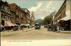 Main Street Haverhill, MA Postcard Postcard