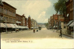 Genesee Street Auburn, NY Postcard Postcard