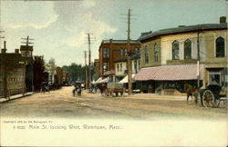 Main St. Looking West Postcard