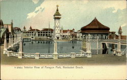 Interior View of Paragon Park Nantasket Beach, MA Postcard Postcard