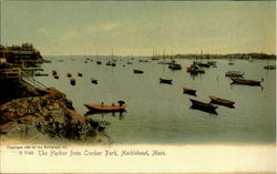 The Harbor from Crocker Park Marblehead, MA Postcard Postcard