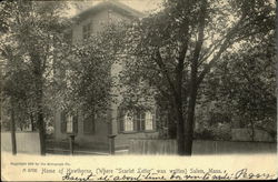 Home Of Hawthorne ( Where "Scarlet Letter" Wasa Written") Salem, MA Postcard Postcard