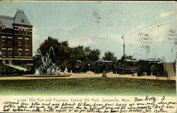 Old Fort And Fountain, Central Hill Park Somerville, MA Postcard Postcard