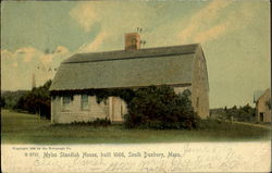 Myles Standish House, Built 1666 Postcard