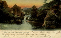 The Falls Newton Upper Falls, MA Postcard Postcard