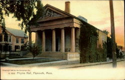 Pilgrim Hall Plymouth, MA Postcard Postcard