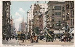 Fifth Avenue and 42nd Street New York, NY Postcard Postcard Postcard