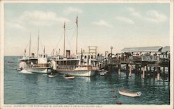 Glass Bottom Power Boats, Santa Catalina Island Avalon, CA Postcard Postcard Postcard