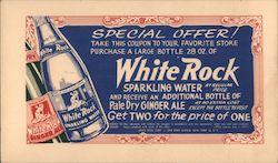 White Rock Sparkling Water Advertising Postcard Postcard Postcard