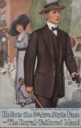 He Set the 5th Avenue Style Pace - The Royal-Tailored Man Postcard