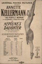 Annette Kellerman in "Neptune's Daughter" Postcard