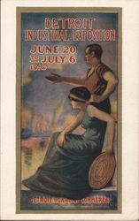 Detroit Industrial Exposition June 20 to July 6 1910 Postcard