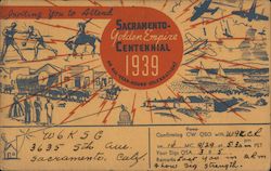 Sacramento-Centennial 1939 Postcard