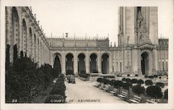 Court of Abundance 1915 Panama-Pacific International Exposition (PPIE) P.P.L.E. Postcard Postcard Postcard