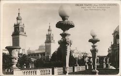 Italian Towers from South Gardens 1915 Panama-Pacific International Exposition (PPIE) Postcard Postcard Postcard