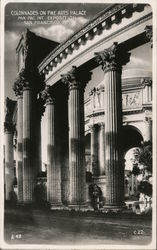 Colonnades on the Fine Arts Palace Postcard