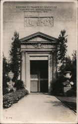 Doorway to Palace of Education San Francisco, CA 1915 Panama-Pacific International Exposition (PPIE) Postcard Postcard Postcard